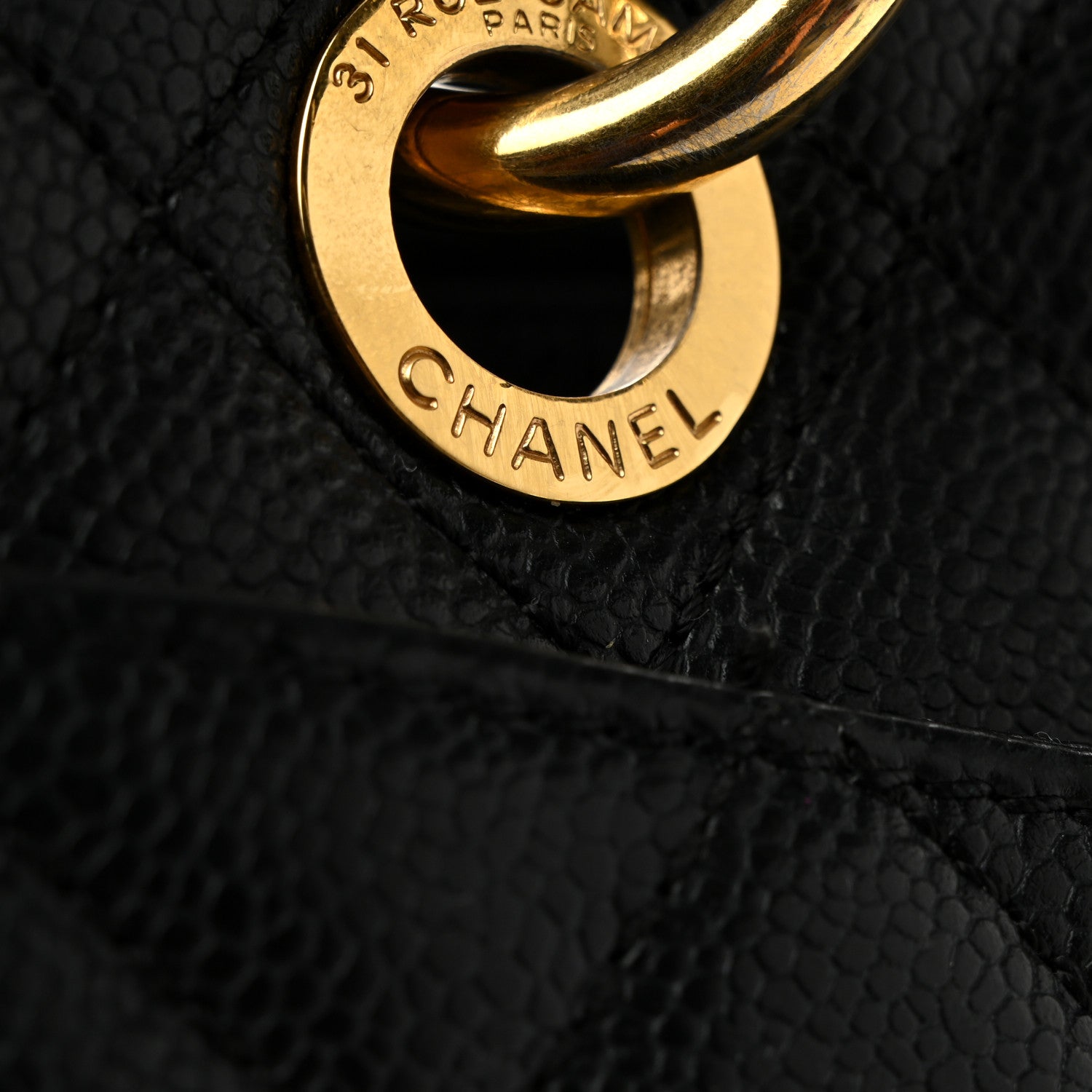 Chanel Caviar Quilted Grand Shopping Tote GST Black 13 of 13