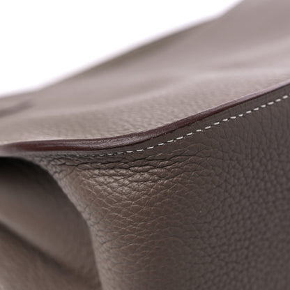 Hermes Taurillon Clemence Jypsiere 28 Etoupe 10 of 12
