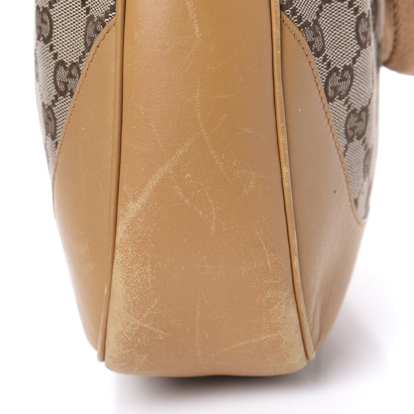 Monogram Large Bamboo Top Handle Bag Tan