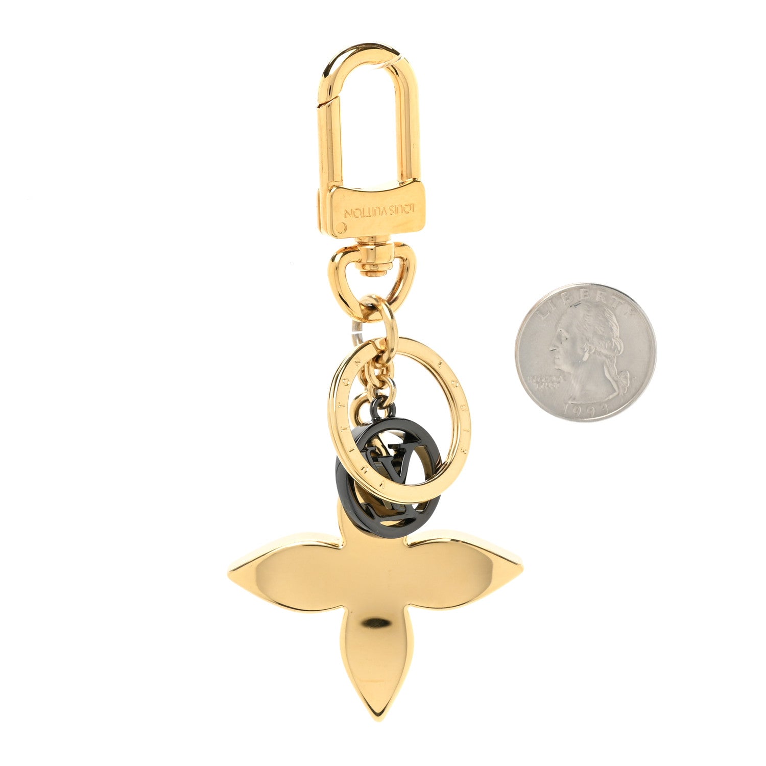 Louis Vuitton Blossom Dream Bag Charm Key Holder Gold 2 of 4
