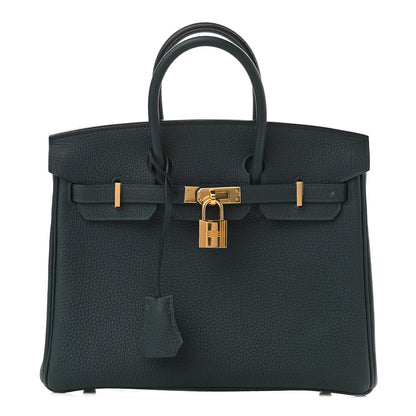 Hermes Togo Birkin 25 Vert Cypress 1 of 11