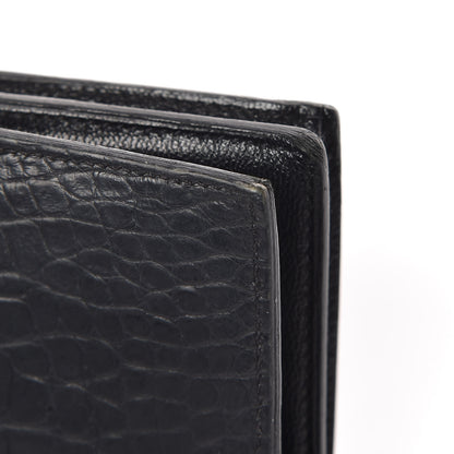 Hermes Matte Alligator Bearn Wallet Black 9 of 10