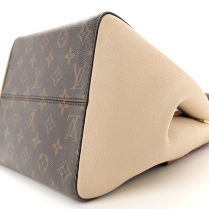Louis Vuitton Calfskin Monogram Fold Tote PM Cerise Cream Black 9 of 10