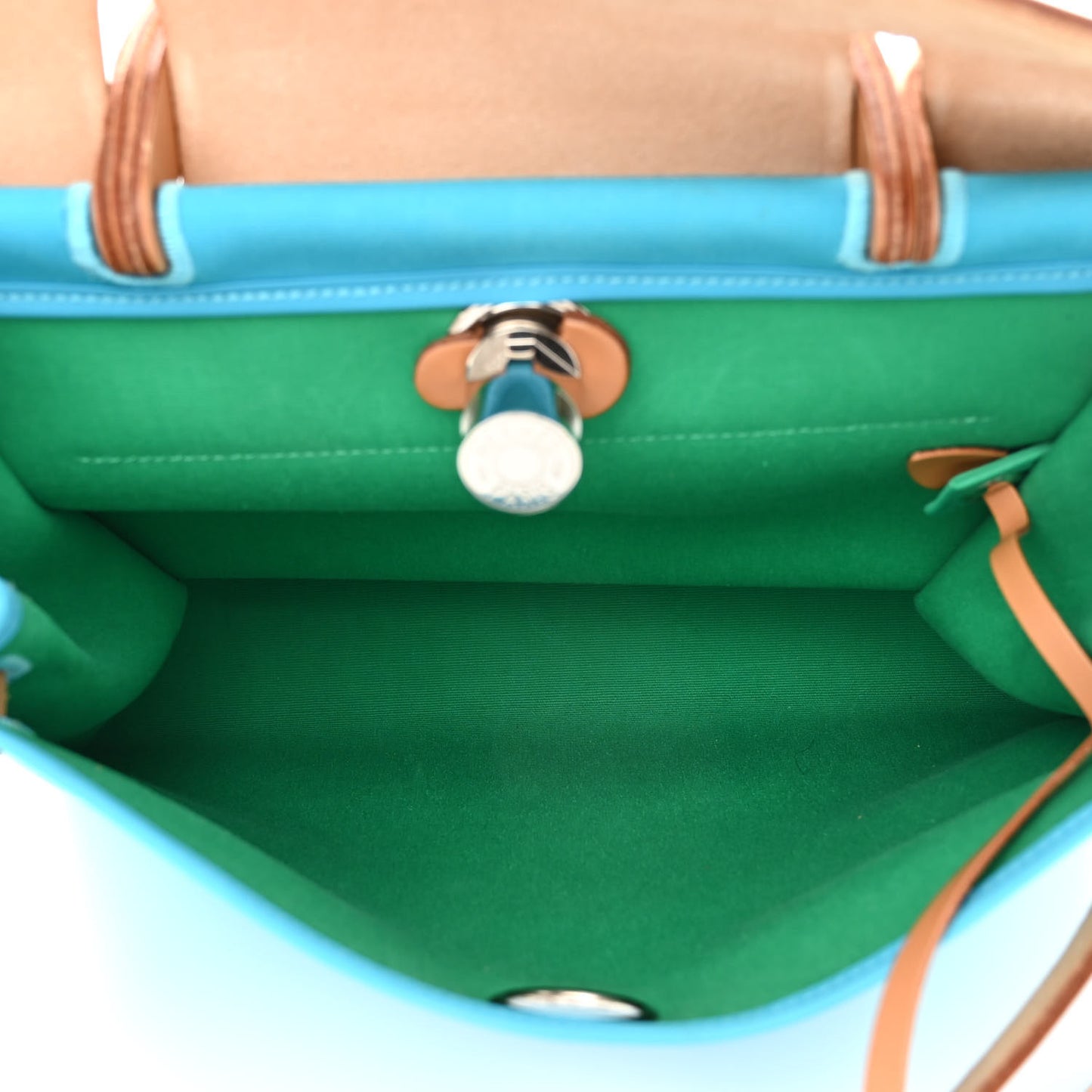 Vache Hunter Toile Herbag Zip 31 PM Bleu Azteque Menthe