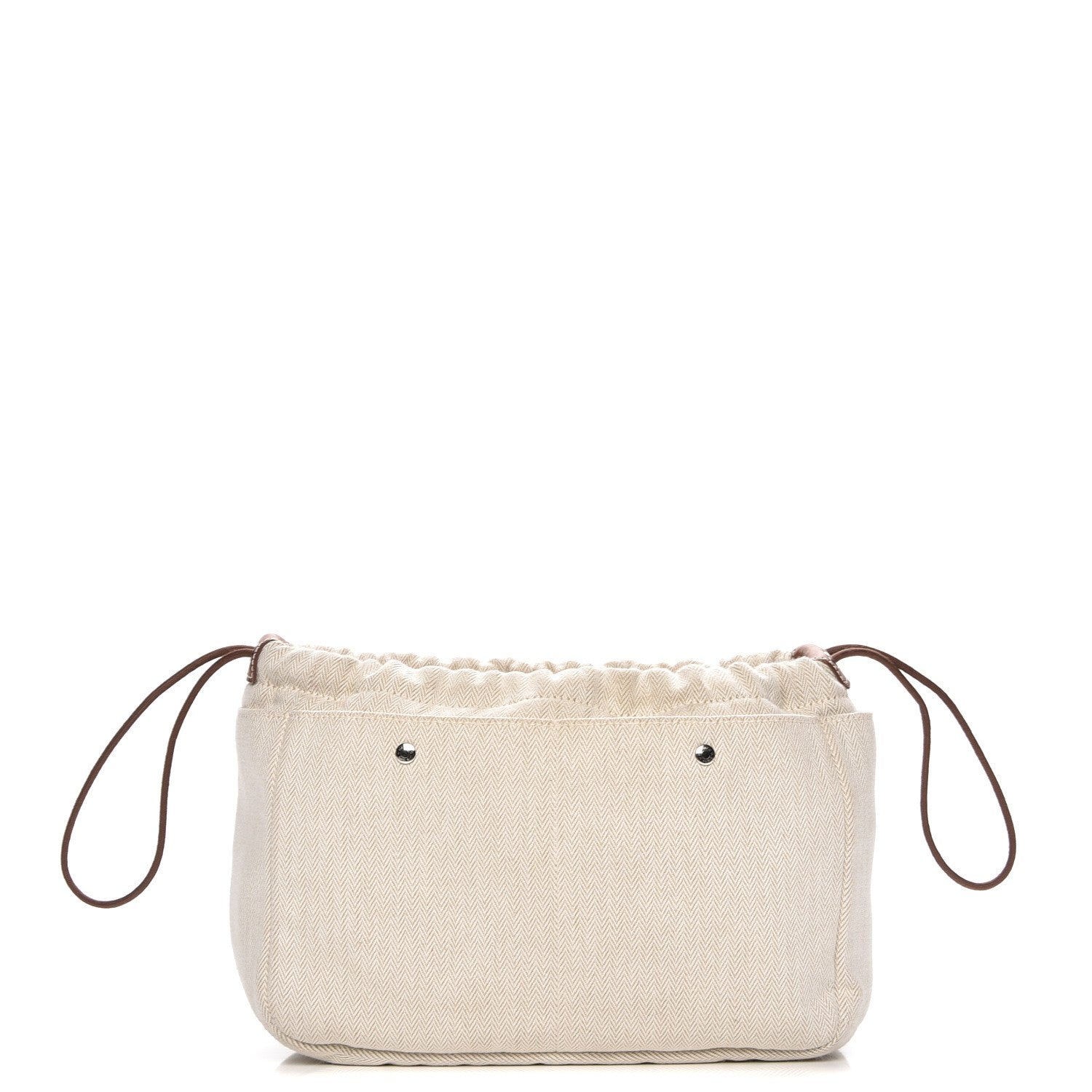 Hermes Canvas Barenia Fourbi 25 MM Pouch Naturel Fauve 1 of 8