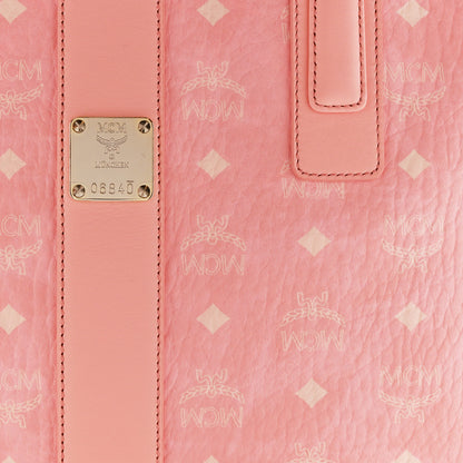 MCM Visetos Medium Liz Reversible Shopper Tote Blossom Pink 12 of 18