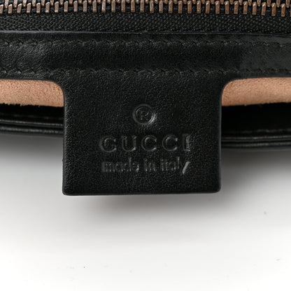 Gucci Calfskin Matelasse Medium GG Marmont Shoulder Bag Black 6 of 11