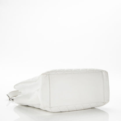 Chanel Caviar Quilted Grand Shopping Tote GST White 4 of 15