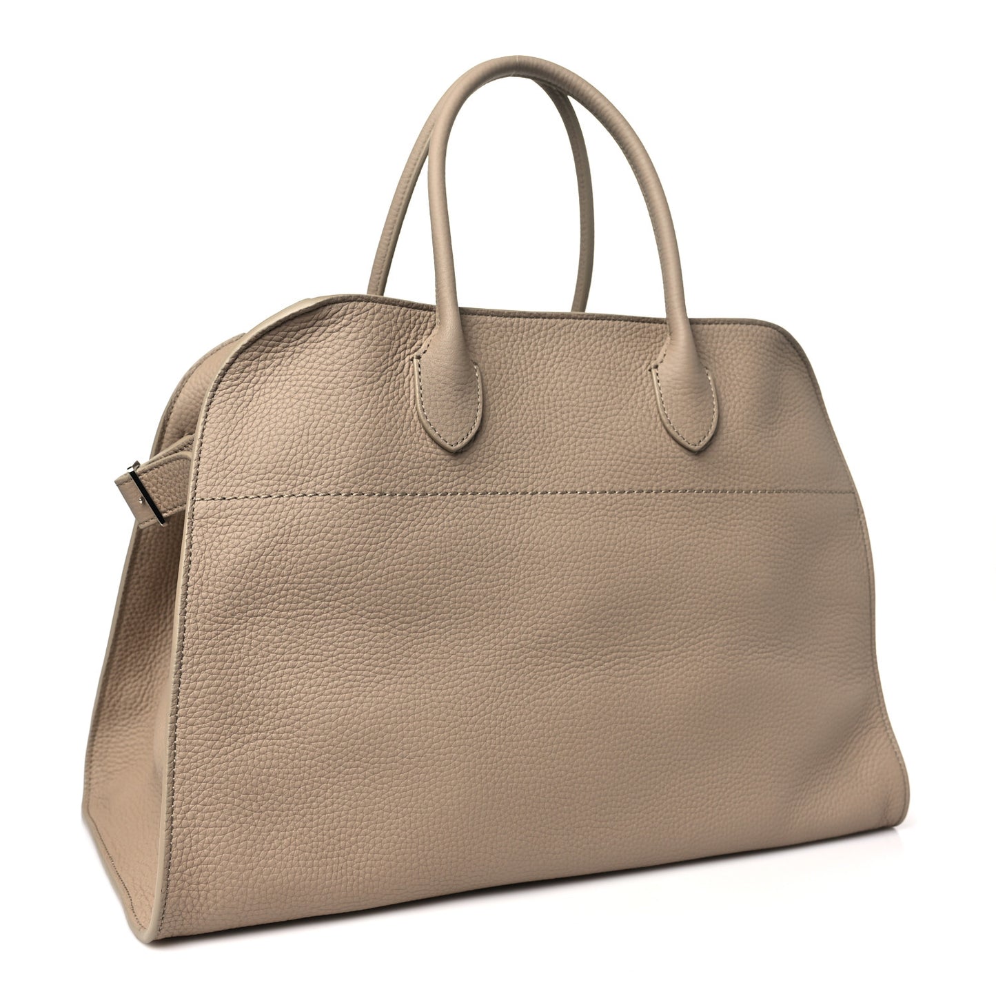 Matte Grained Calfskin Soft Margaux 15 Dark Taupe