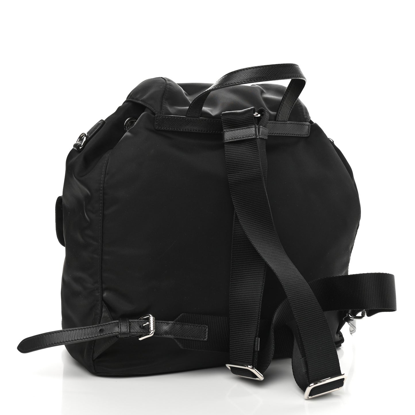 Nylon New Vela Studded Backpack Black