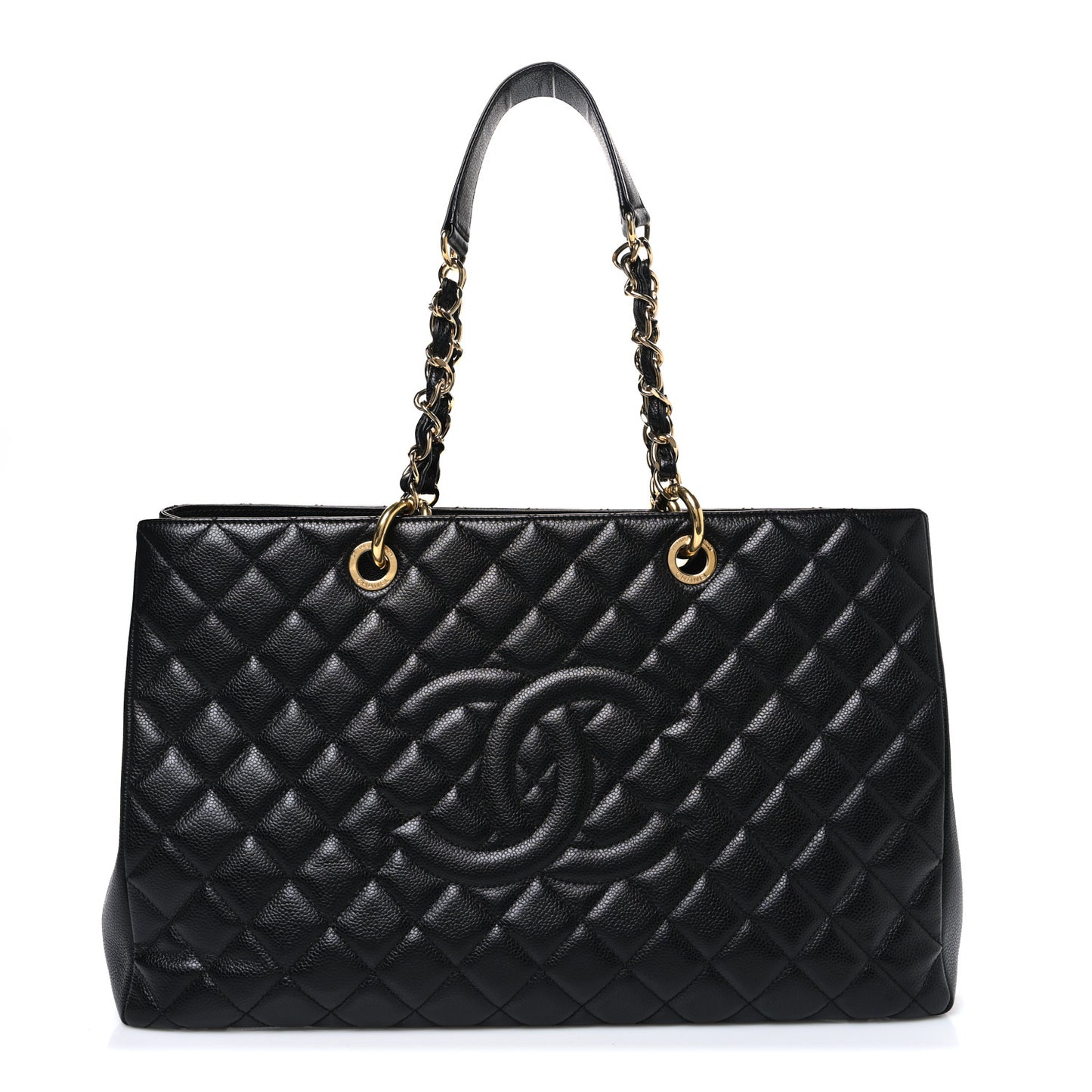 Caviar Quilted XL Grand Shopping Tote GST Black