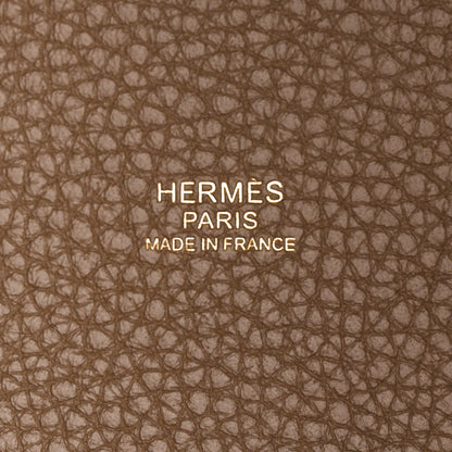 Hermes Taurillon Clemence Picotin Lock 18 PM Etoupe 6 of 11