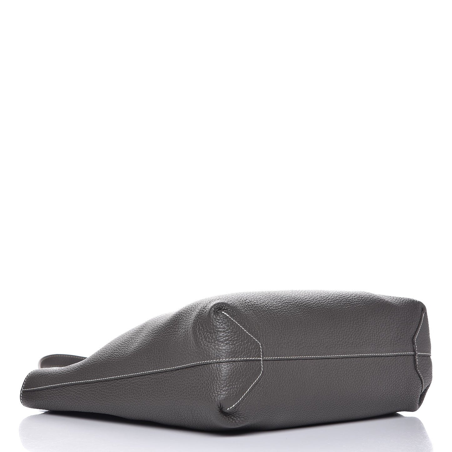 Taurillon Clemence Double Sens 45 Reversible Tote Graphite Bleu Electrique