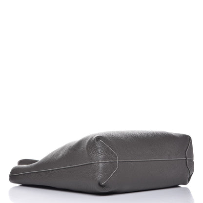 Hermes Taurillon Clemence Double Sens 45 Reversible Tote Graphite Bleu Electrique 7 of 11