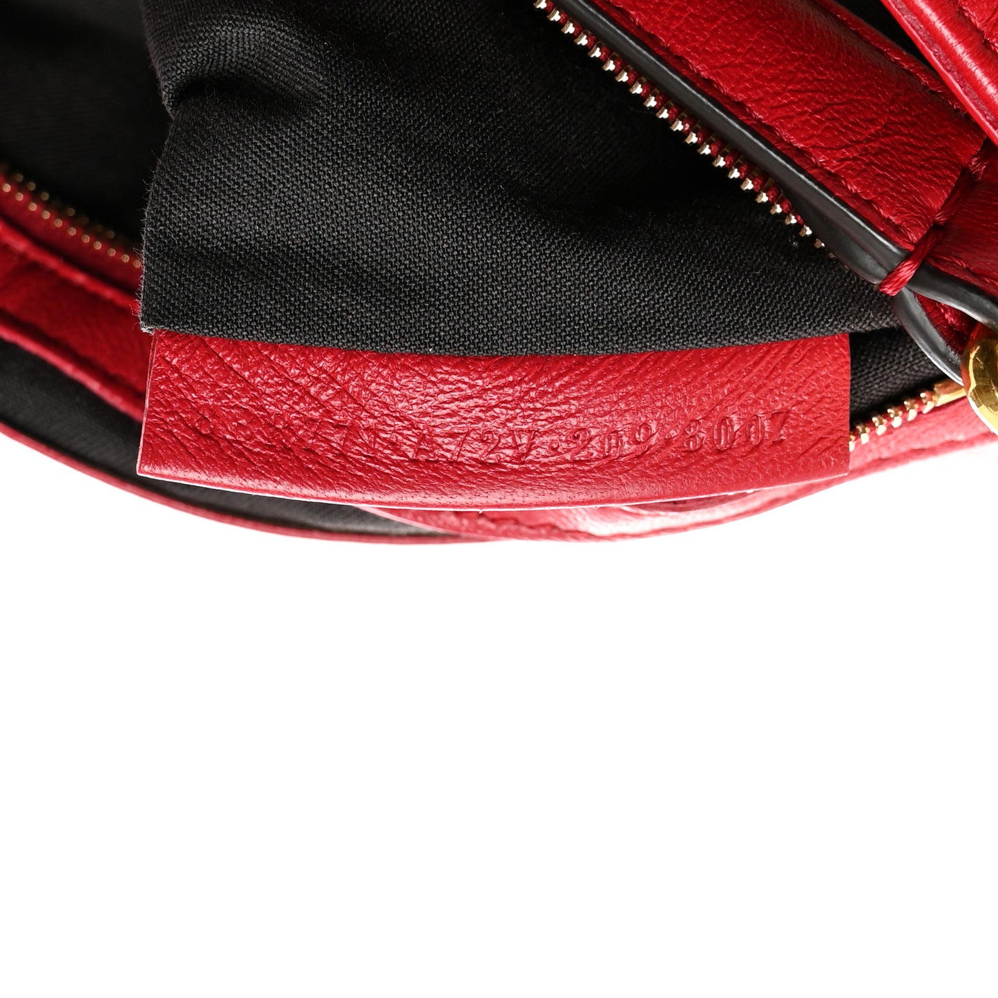 Nappa FF 1974 Embossed Large Baguette Fragola