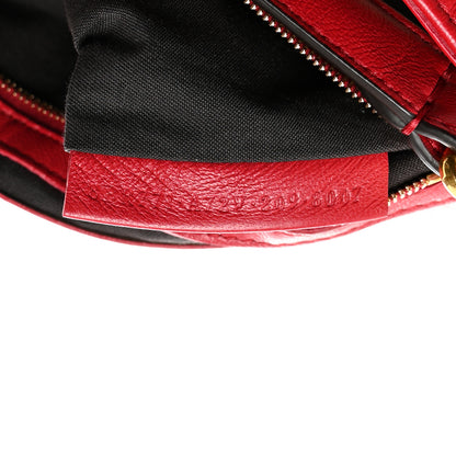 Fendi Nappa FF 1974 Embossed Large Baguette Fragola 7 of 11