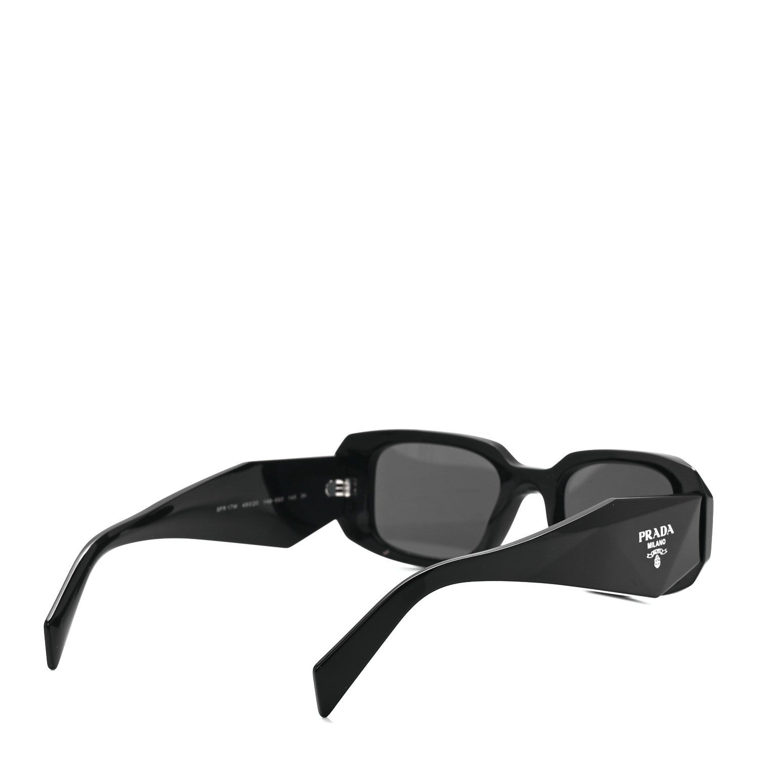 Prada Acetate Symbole Sunglasses SPR 17W Black 4 of 8