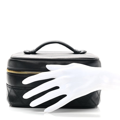 Chanel Lambskin Vanity Cosmetic Case Black 2 of 9