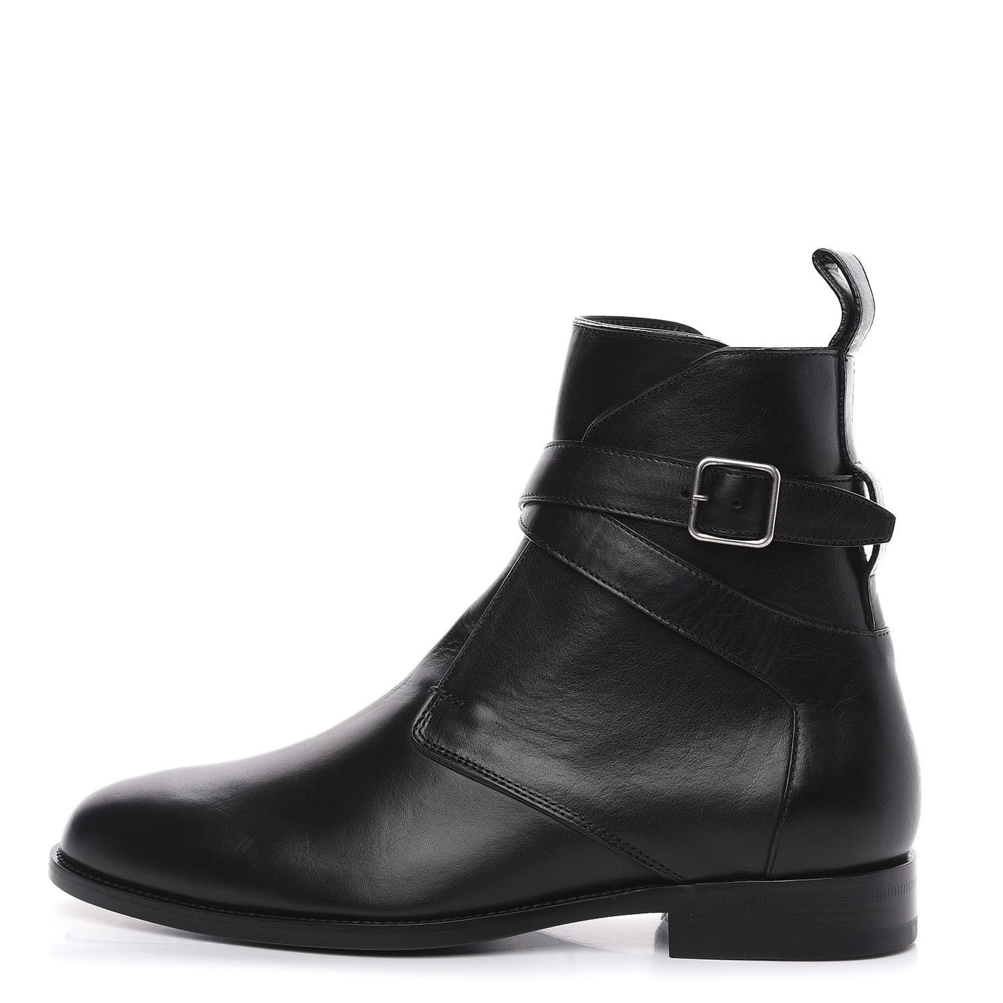Calfskin Dare 25 Jodhpur Ankle Boots 40 Black
