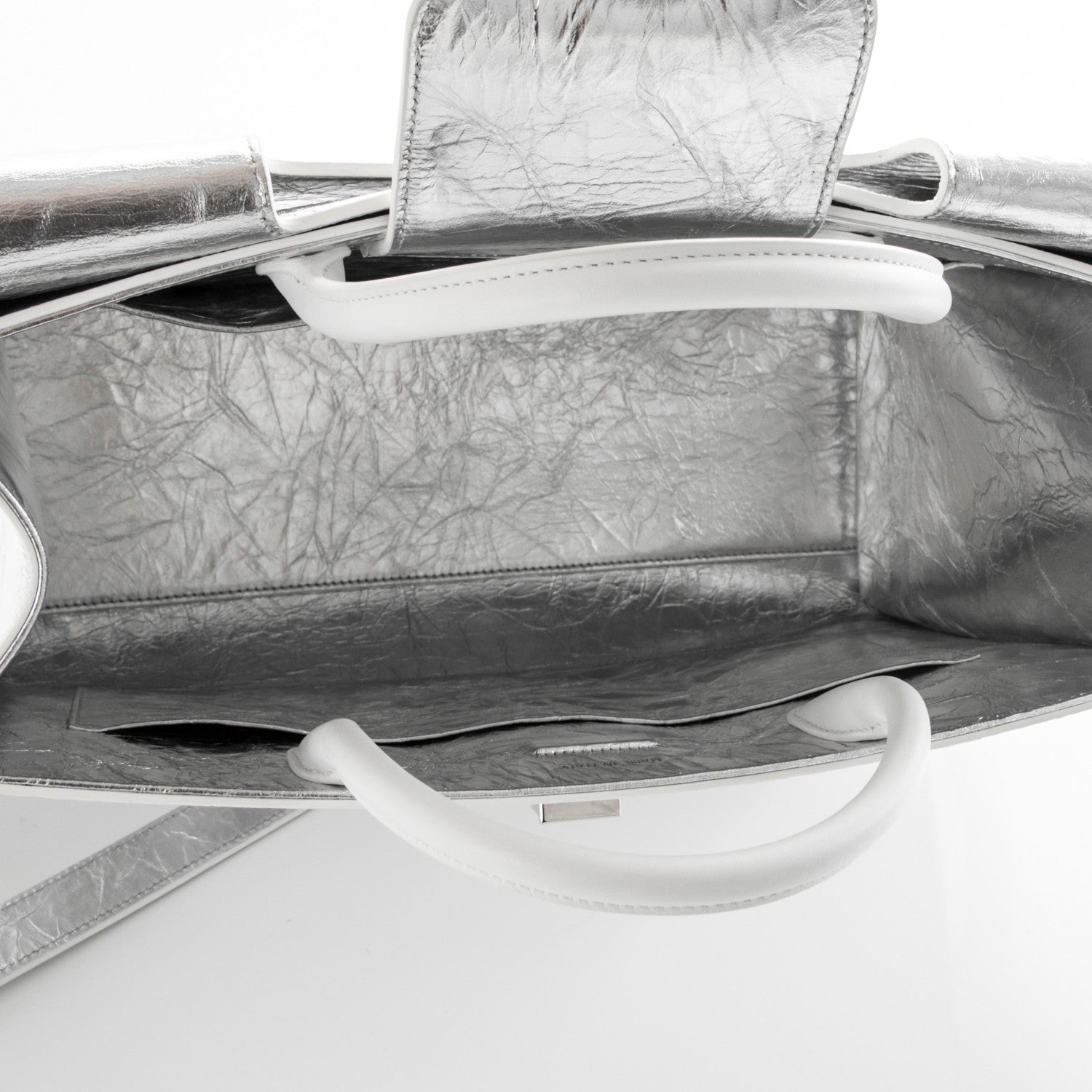 Christian Dior Metallic Calfskin Large Diorever Flap Silver 5 of 6