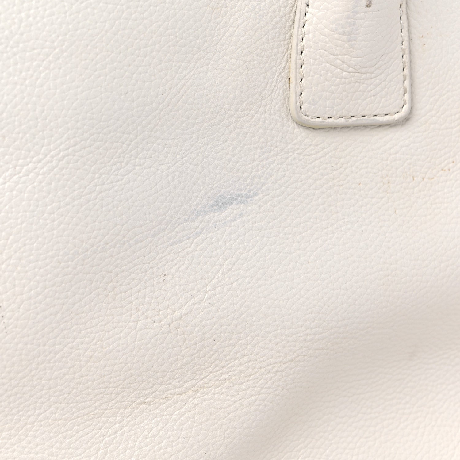 Chanel Calfskin Mademoiselle Lock Cerf Executive Shopper Tote White 17 of 22