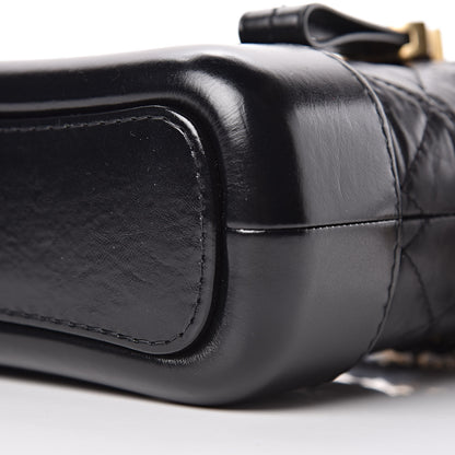 Chanel Aged Calfskin Quilted Small Gabrielle Hobo Black 7 of 10