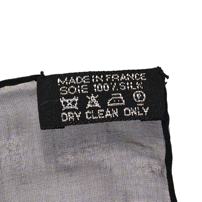 Hermes Silk Ceintures et Liens Shawl 140 Citron Black Rouge 3 of 3