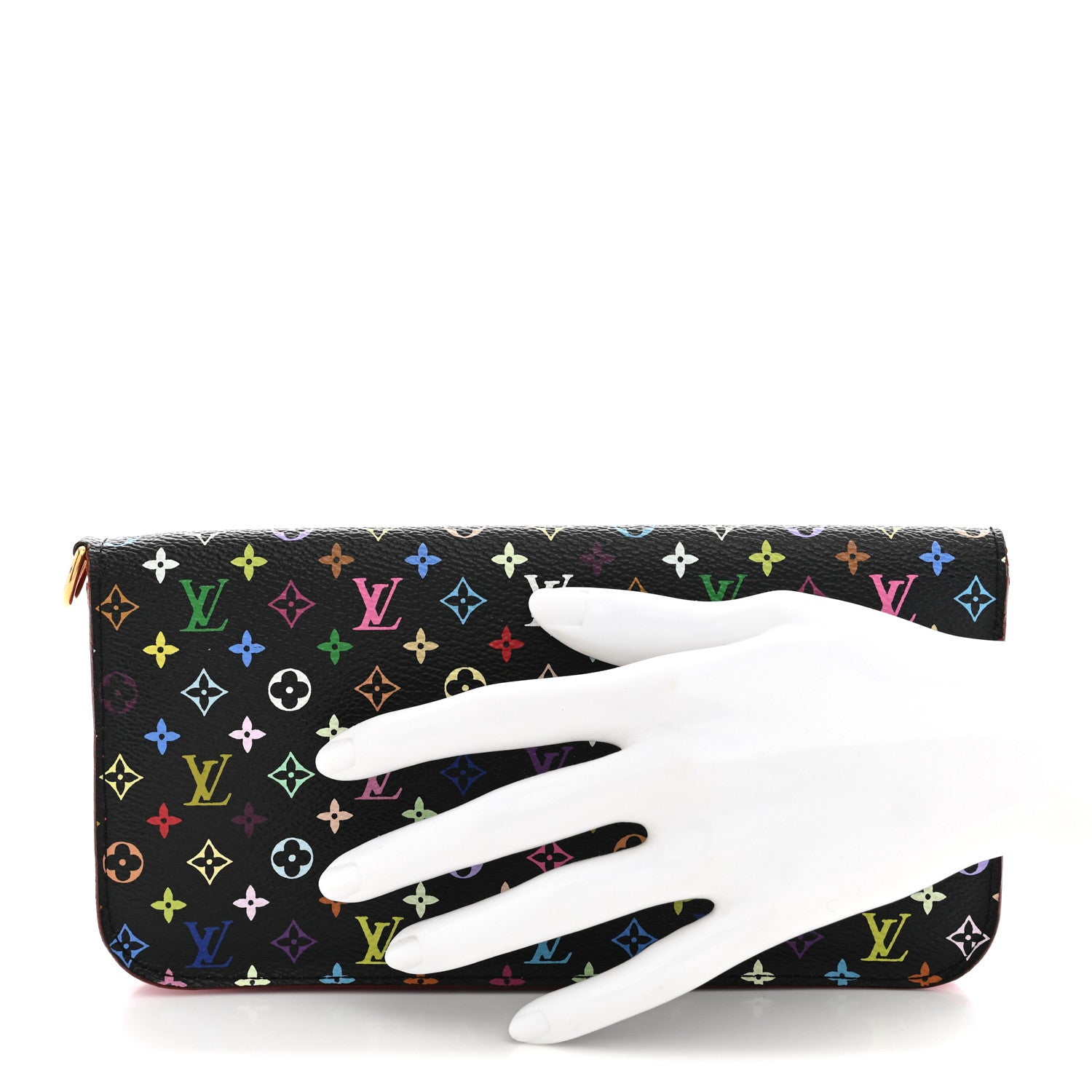 Louis Vuitton Monogram Multicolor Insolite Wallet Black Grenade 2 of 8