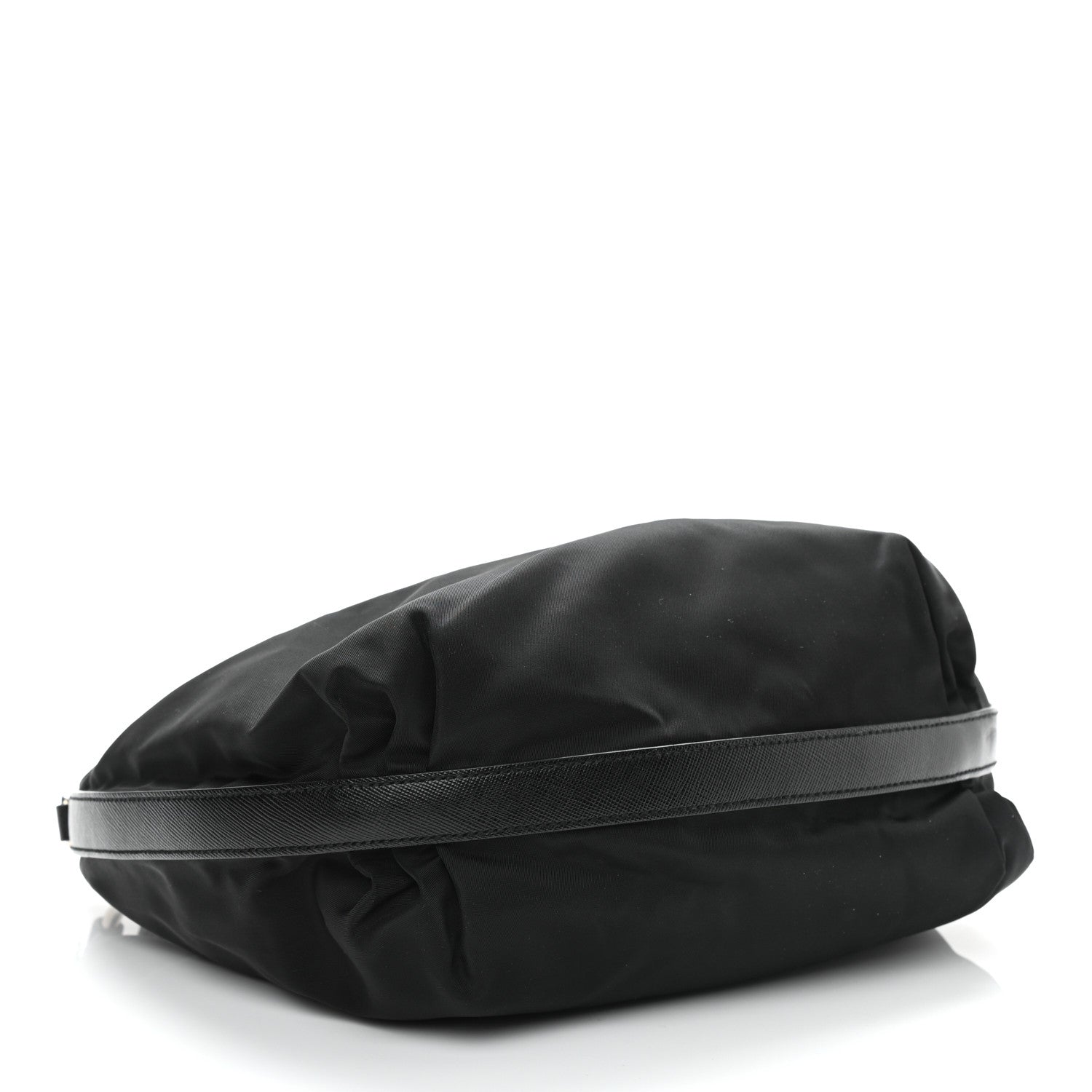 Prada Tessuto Nylon Saffiano Sacca Shoulder Bag Black 4 of 10