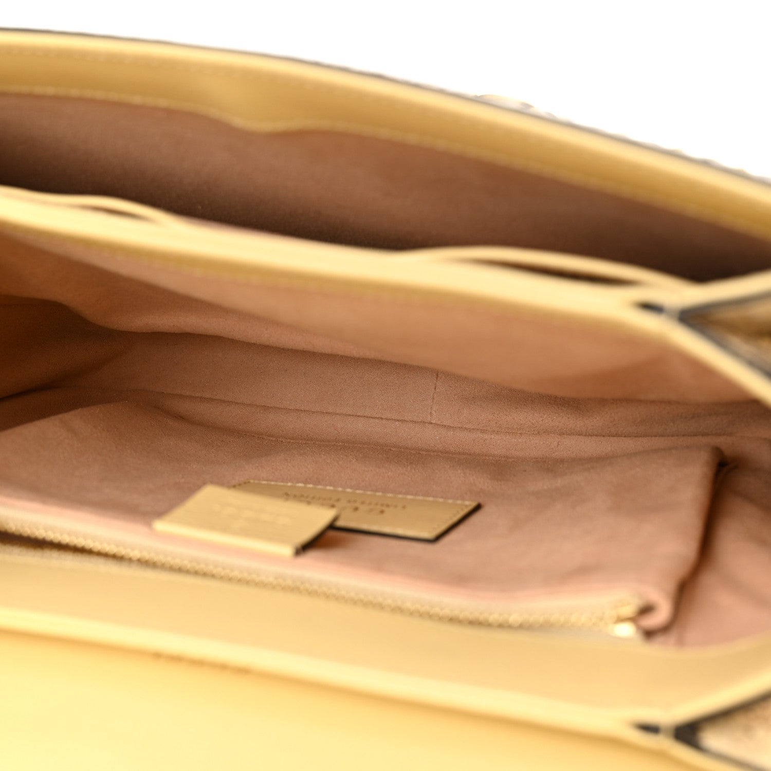 Gucci Azalea Calfskin Snakeskin Horsebit 1955 Shoulder Bag Wild Rose Beige 5 of 13