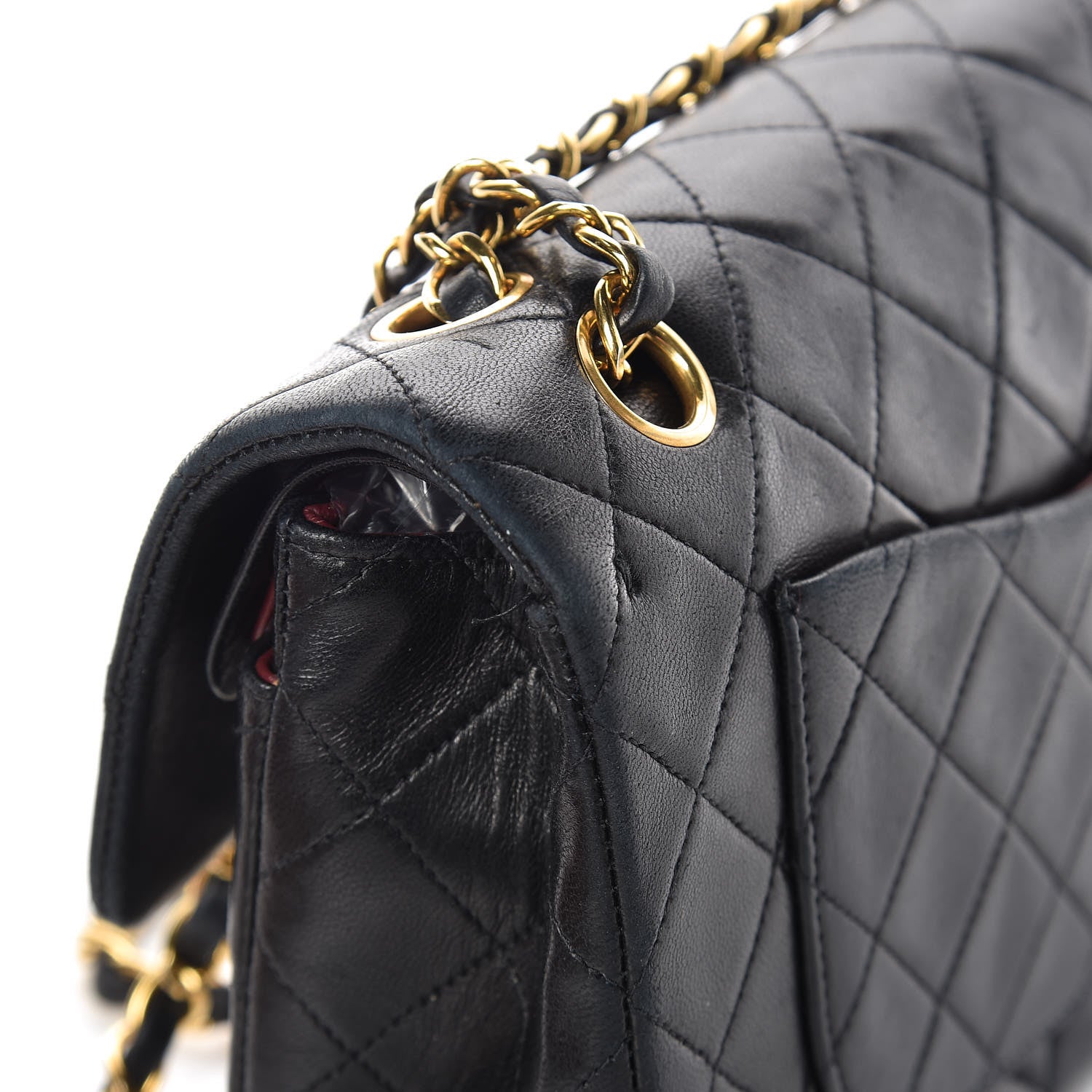 Chanel Lambskin Quilted Small Double Flap Black 21 of 23