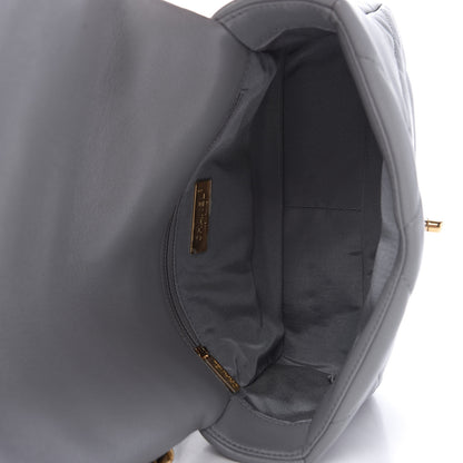 Chanel Lambskin Quilted Medium Chanel 19 Flap Grey 5 of 10