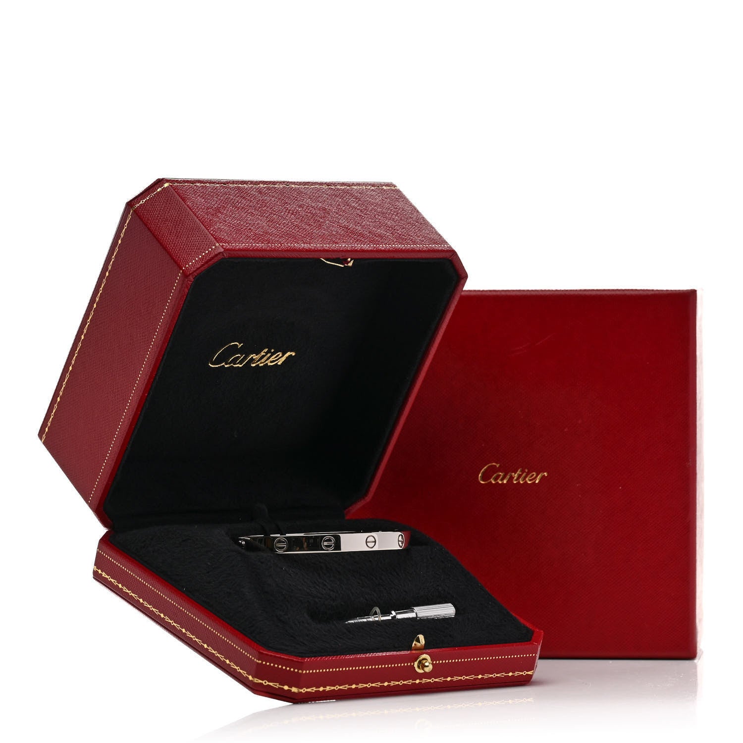 Cartier 18K White Gold LOVE Bracelet 16 8 of 8