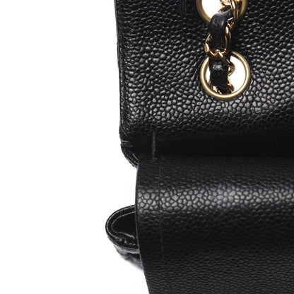 Chanel Caviar Quilted Medium Double Flap Black 11 of 15