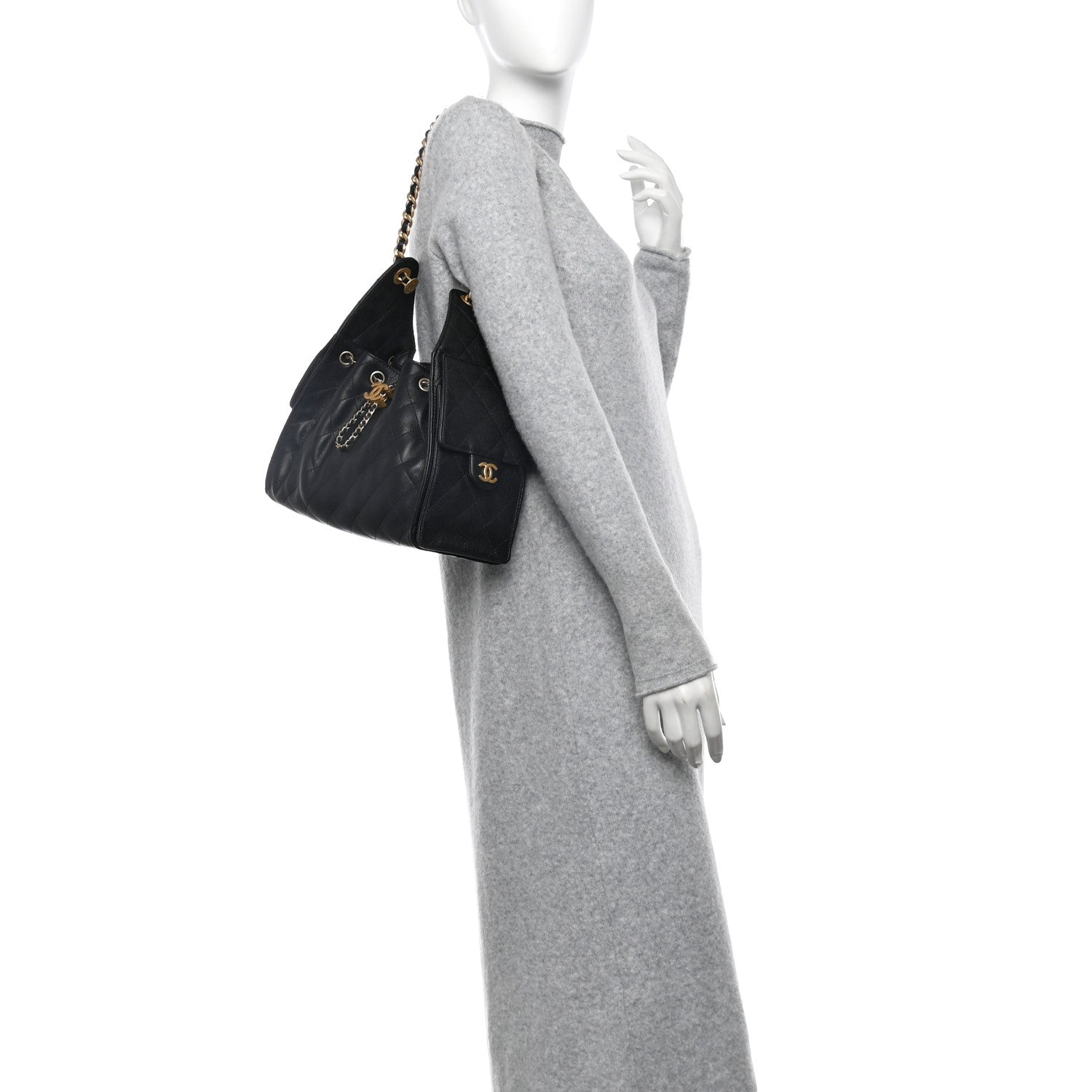 Chanel Caviar Quilted Small Chanel 25 Handbag Black 2 of 11