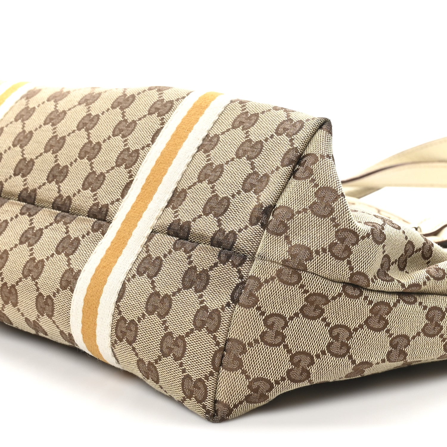 Gucci Monogram Large Jolicoeur Tote Yellow 10 of 11