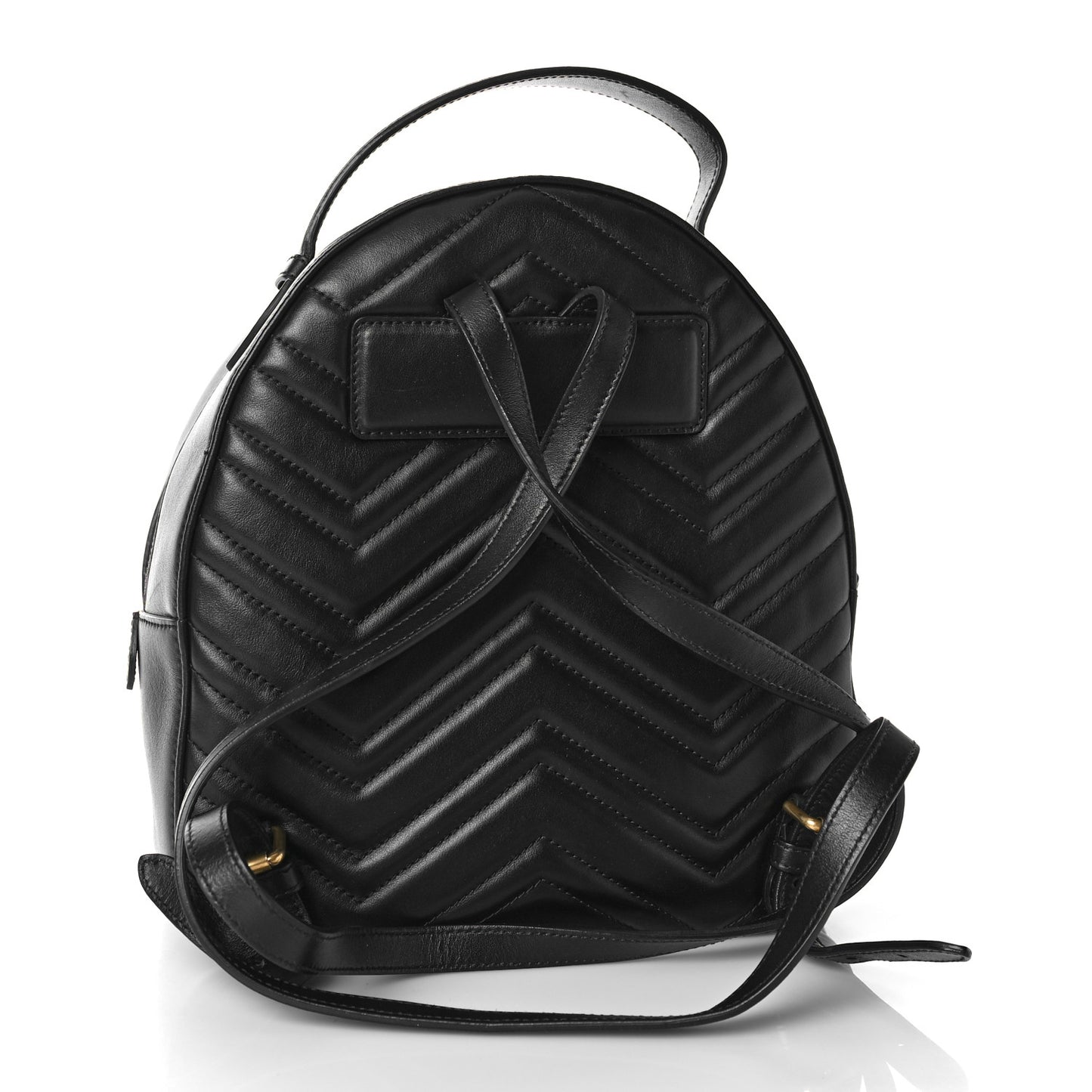 Calfskin Matelasse GG Marmont Dome Backpack Black