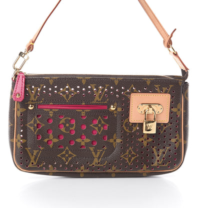 Louis Vuitton Monogram Perforated Pochette Accessories Bag Fuchsia 6 of 7