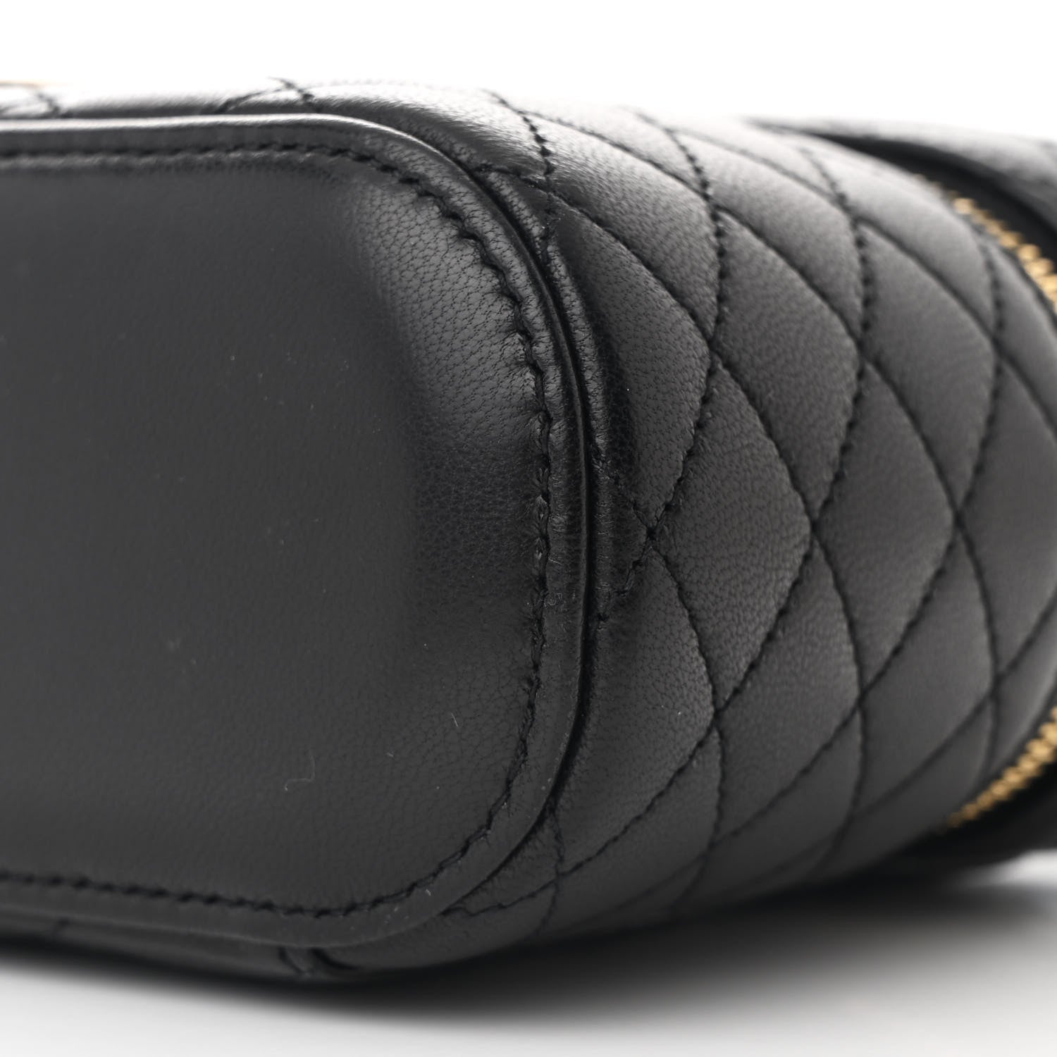 Saint Laurent Lambskin Quilted Mini Gaby Vanity Case Black 9 of 10