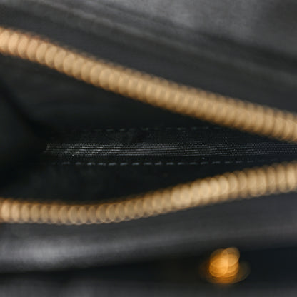 Gucci Textured Calfskin Web Rajah Trifold Black 6 of 10