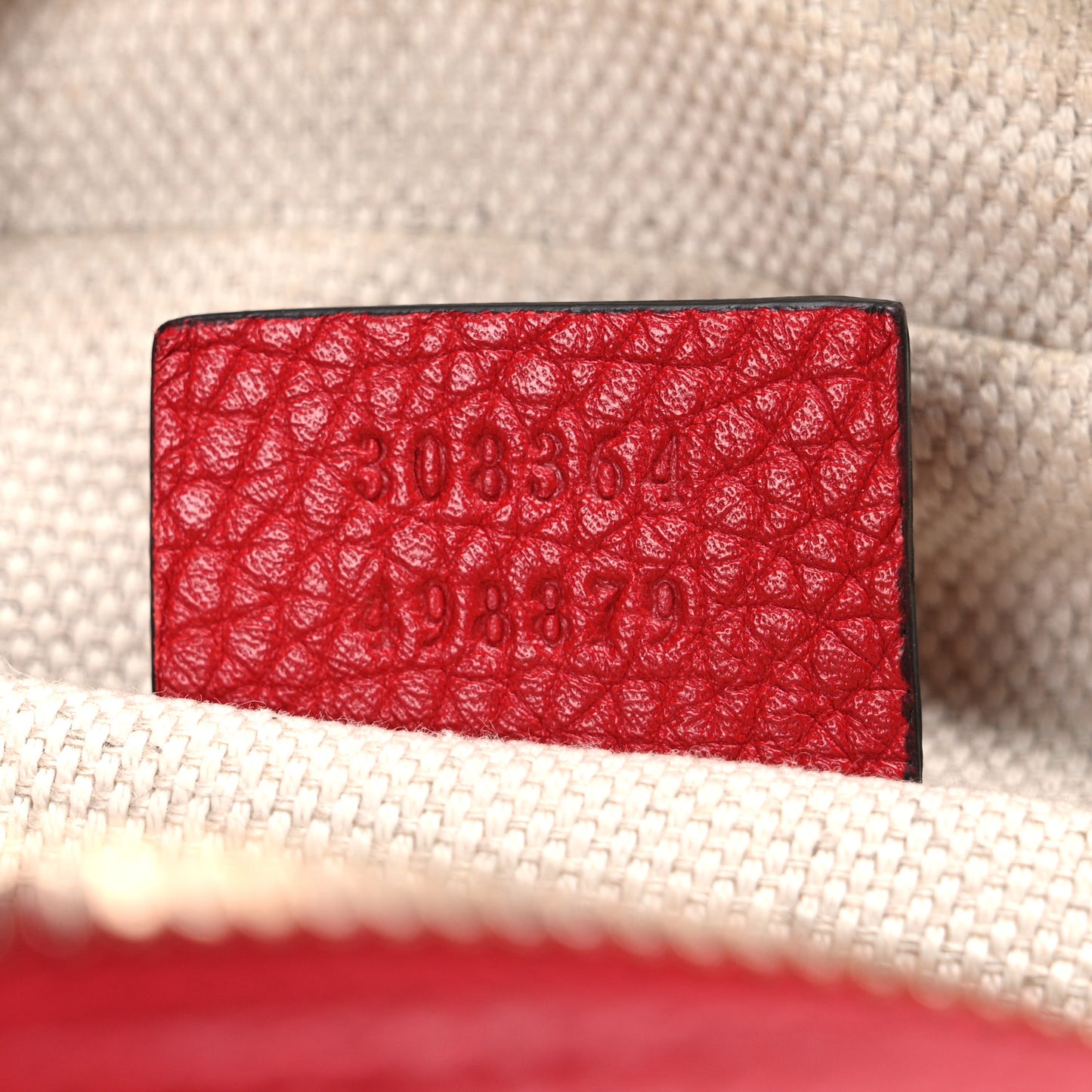 Pebbled Calfskin Small Soho Disco Bag Tabasco Red