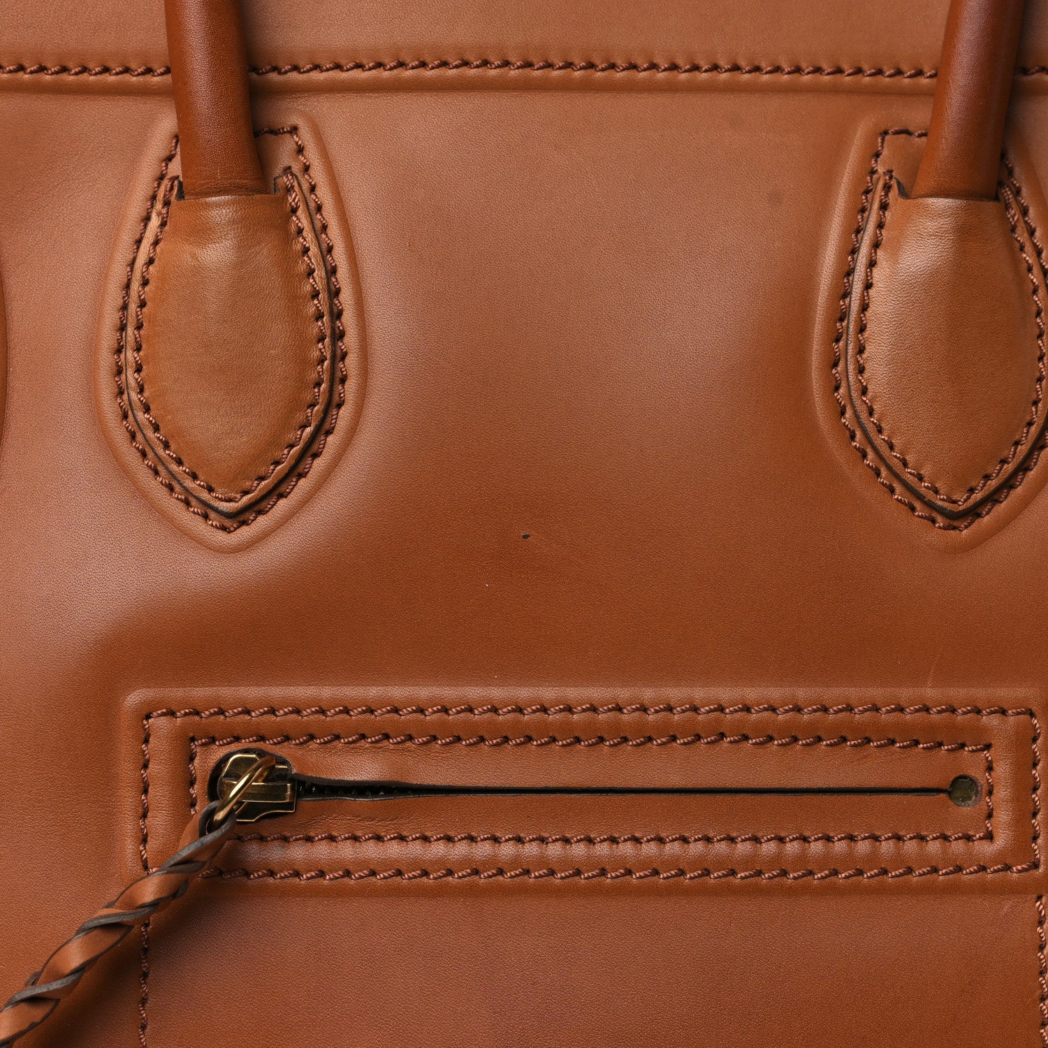 Celine Natural Calfskin Medium Phantom Luggage Tan 8 of 9