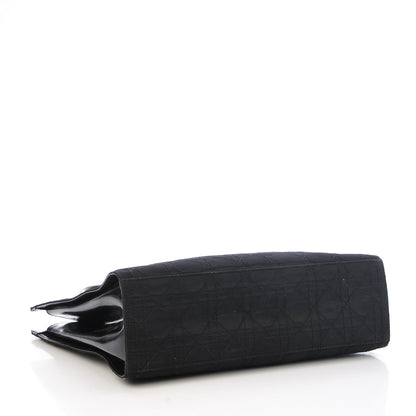 Christian Dior Nylon Cannage Tote Black 4 of 9