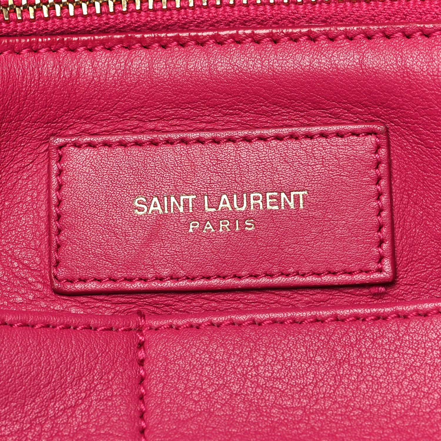 Saint Laurent Calfskin Medium Classic Y Cabas Fuchsia 6 of 14