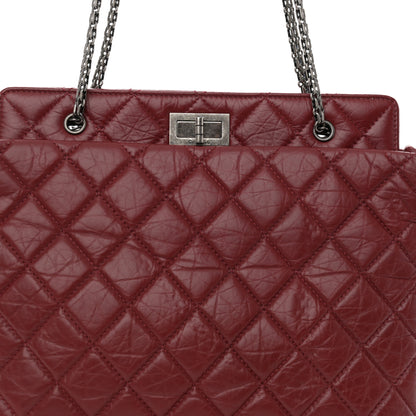 Chanel Aged Calfskin Quilted Reissue 2.55 Tote Red 8 of 12