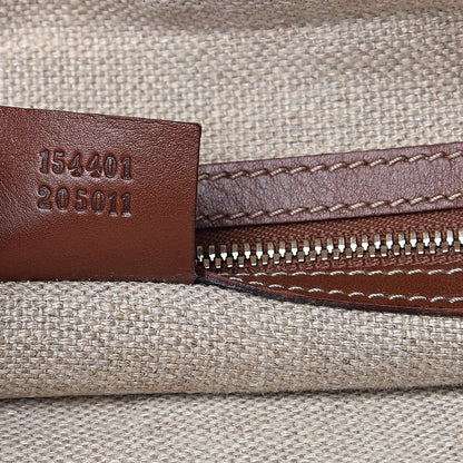 Gucci Calfskin Web Strap Hobo Brown 7 of 11