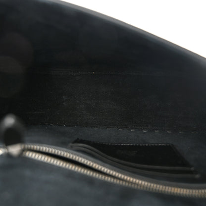 Valentino Garavani Pebbled Calfskin Large Rockstud Messenger Black 5 of 9