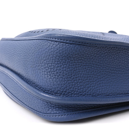 Hermes Taurillon Clemence Evelyne III PM Bleu Agate 10 of 10