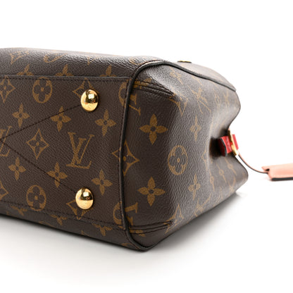 Louis Vuitton LOUIS VUITTON Monogram Braided Montaigne BB Coquelicot Creme Safran Peach 9 of 9