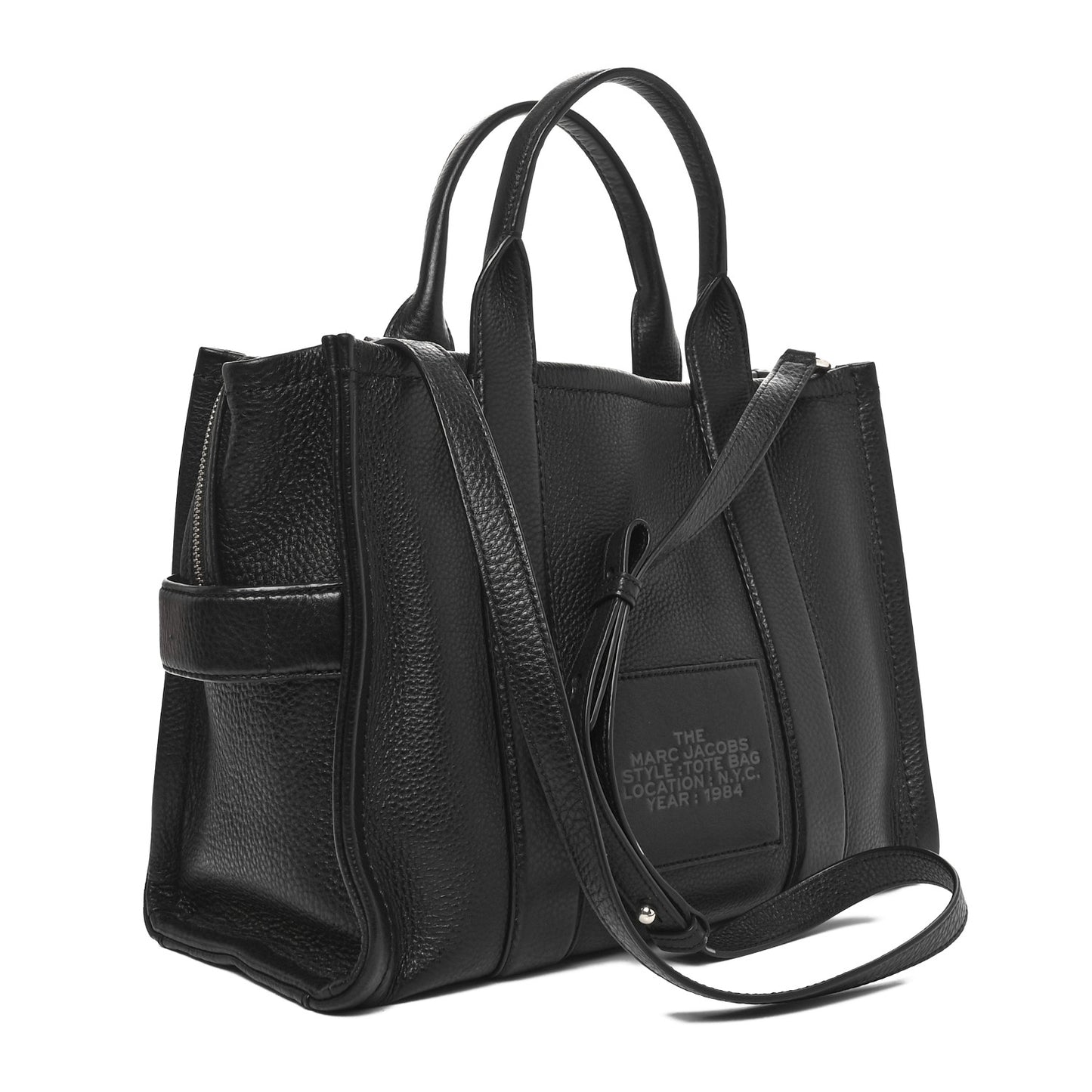 Grained Calfskin Medium The Tote Bag Black